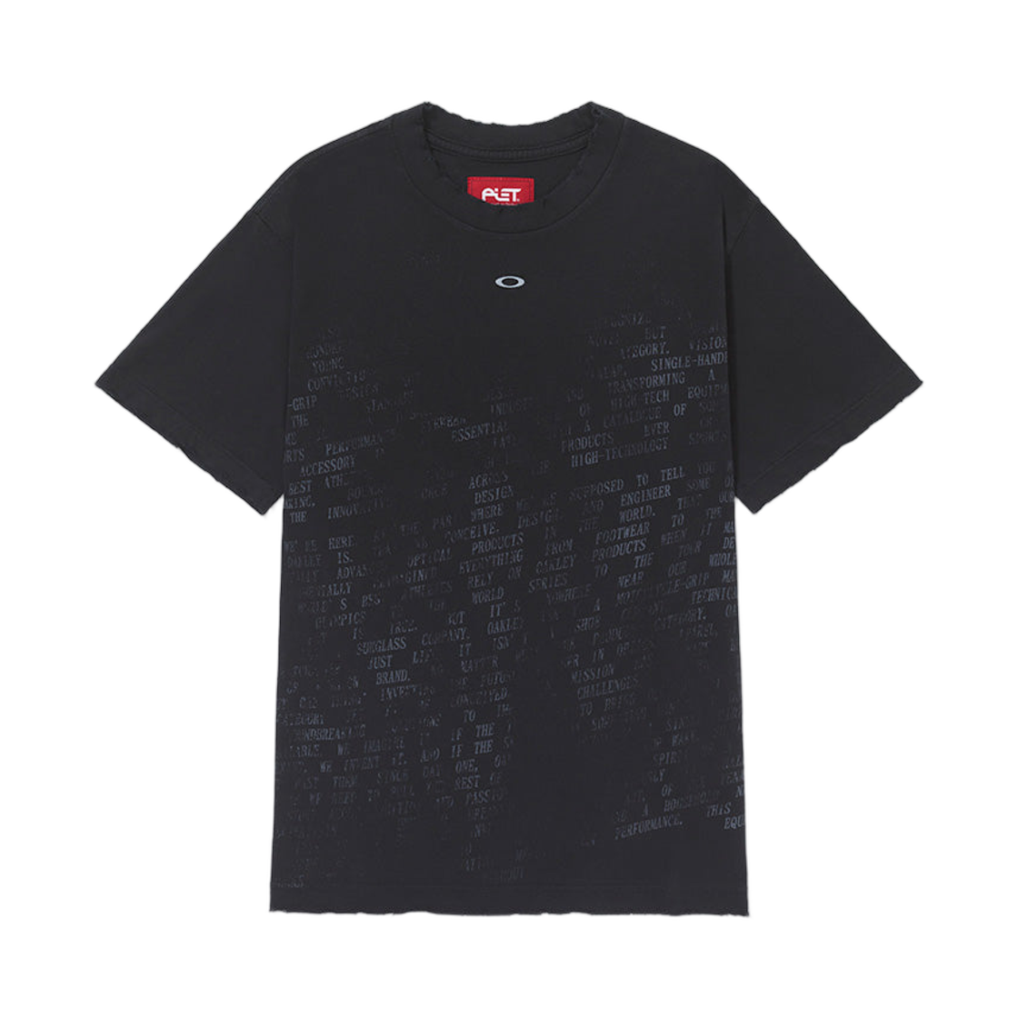 오클리 x 피에트 페이디드 매니페스트 티셔츠 빈티지 블랙(Oakley x Piet Faded Manifest T-Shirt Vintage Black)