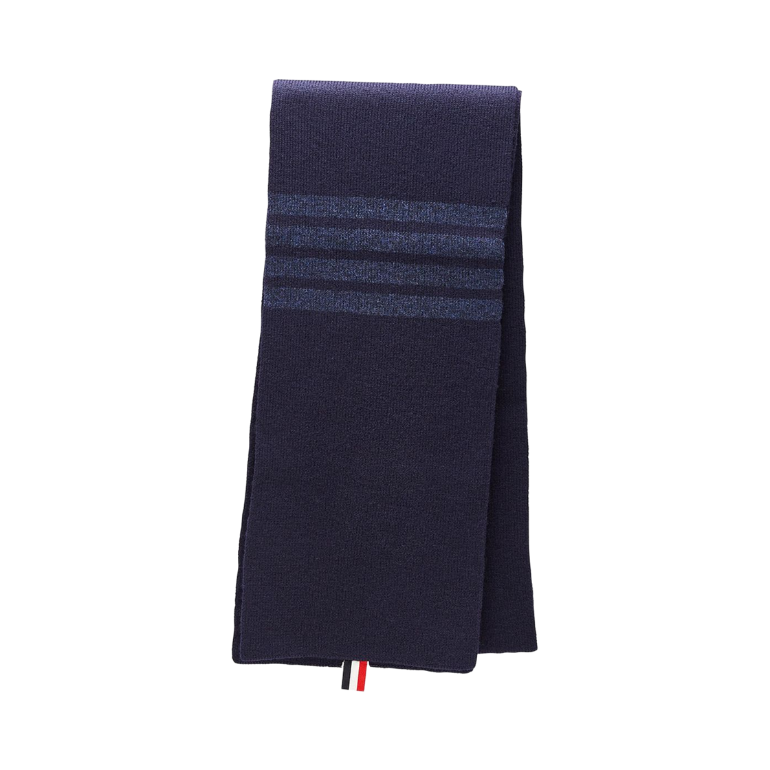 톰브라운 풀 니들 립 파인 메리노 울 스카프 네이비(Thom Browne Full Needle Rib Fine Merino Wool Scarf Navy)