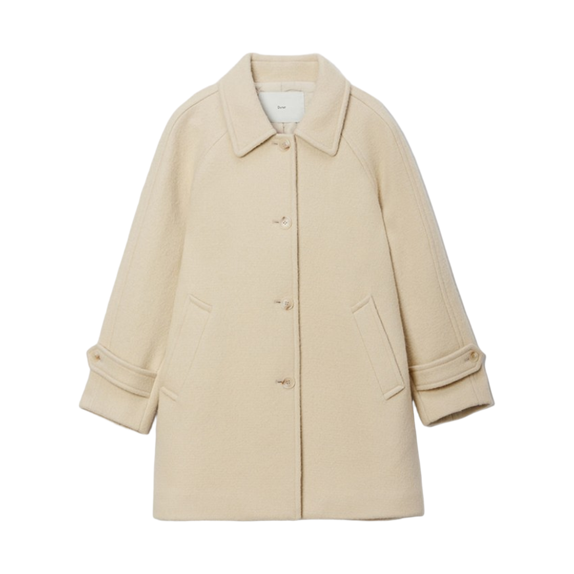 (W) 던스트 알파카 하프 맥 코트 버터((W) Dunst Alpaca Half Mac Coat Butter)