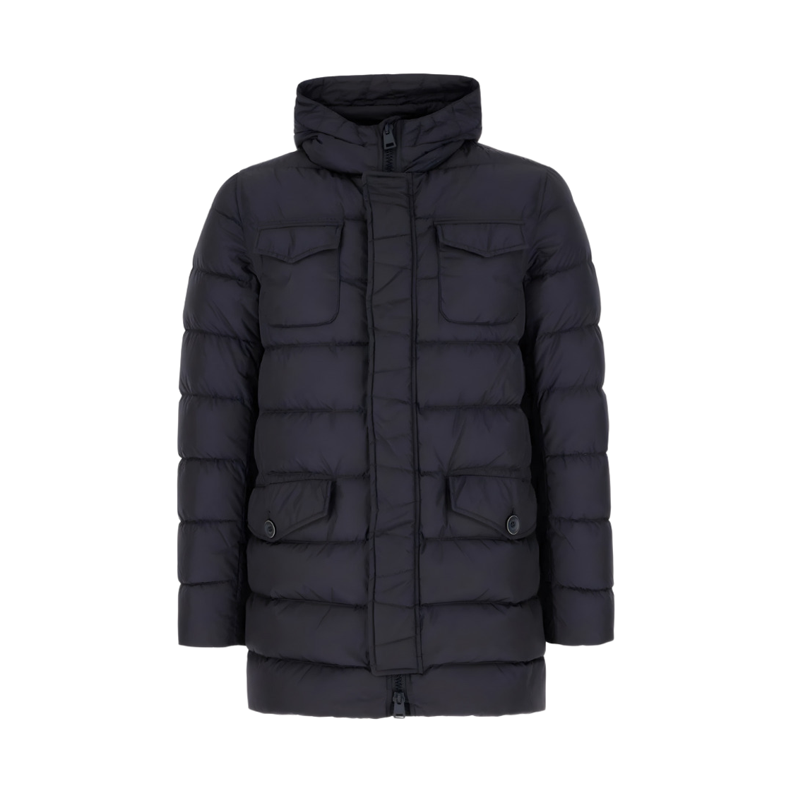 에르노 멀티 포켓 나일론 다운 자켓 네이비 블루(Herno Multi Pocket Nylon Down Jacket Navy Blue) - 1