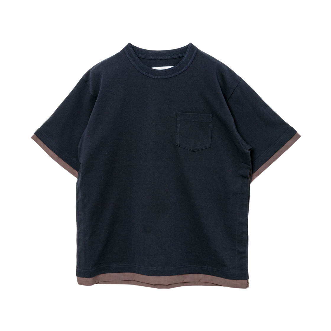 25-03796M-201 Sacai Cotton Jersey T-Shirt Navy