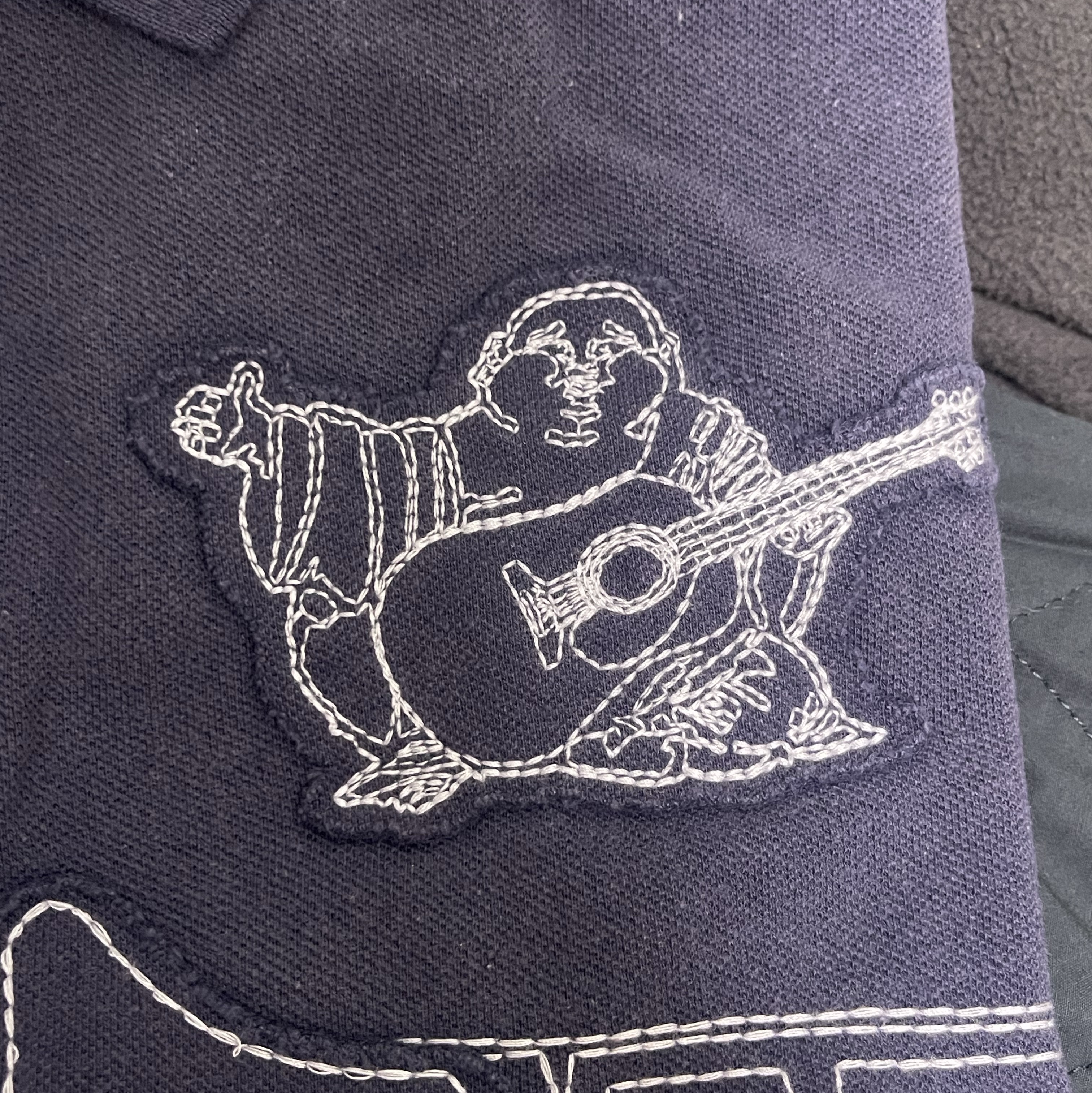 Supreme x True Religion Applique Polo Navy - 25FW, Supreme x True Religion Applique Polo Black - 25FW 착용 스타일 - 3