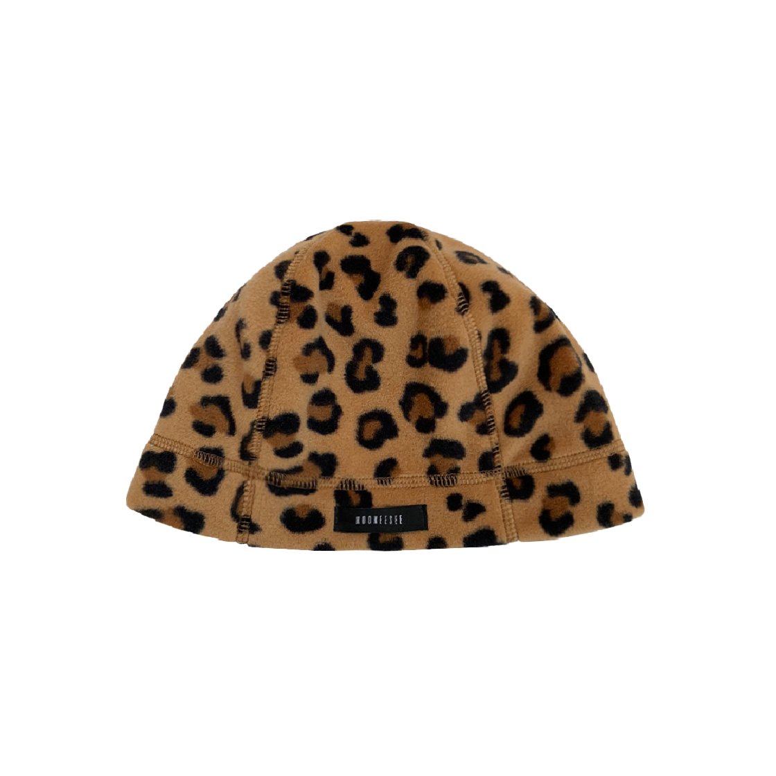 KS4CABN002LEB Kookeesee Polarfleece Beanie Hats Leopard Beige