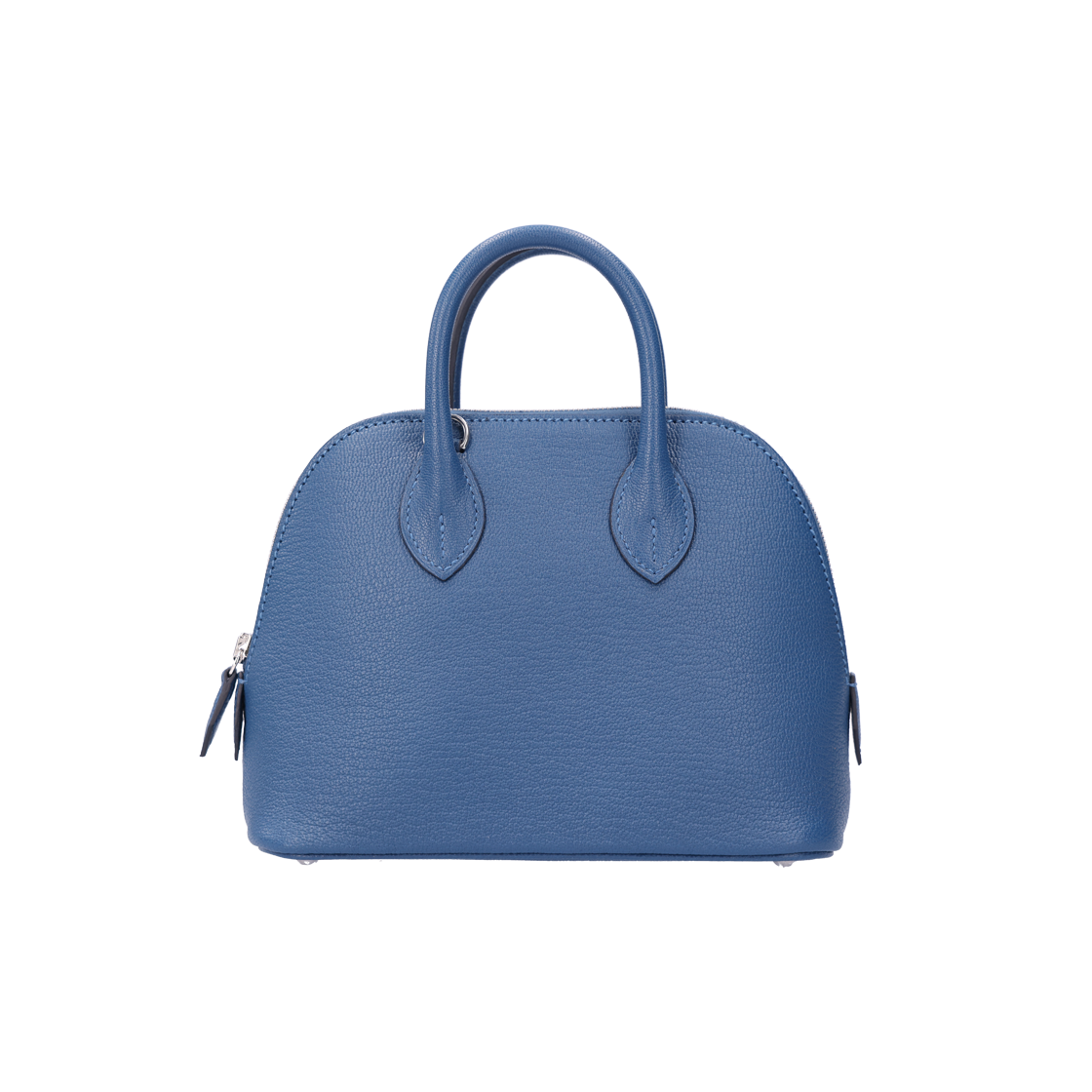 ITAS3VTH2O65 Hermes Bolide 1923 Mini Bag in Blue Tye Goat Skin with Silver K Engraving