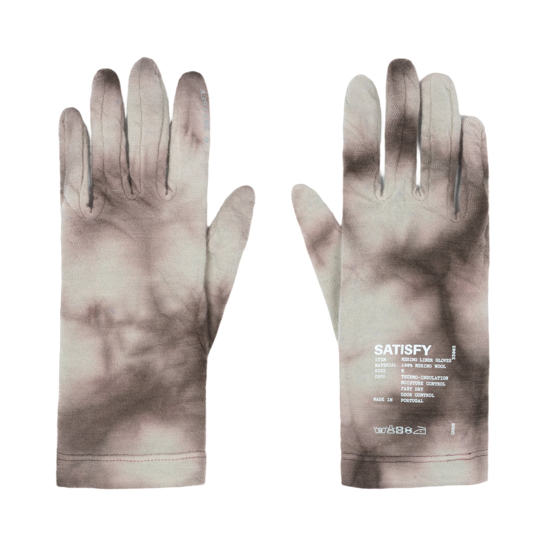 새티스파이 클라우드메리노 라이너 글러브 바틱 샤크(Satisfy CloudMerino Liner Gloves Batik Shark)