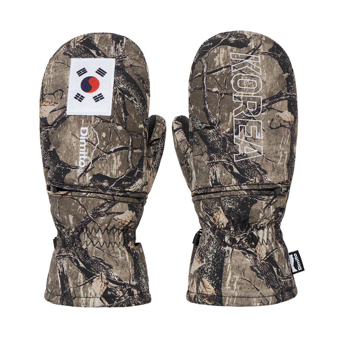 LVNT21446 Dimito Team Korea Replica 25 Easy Open Mitten Real Tree