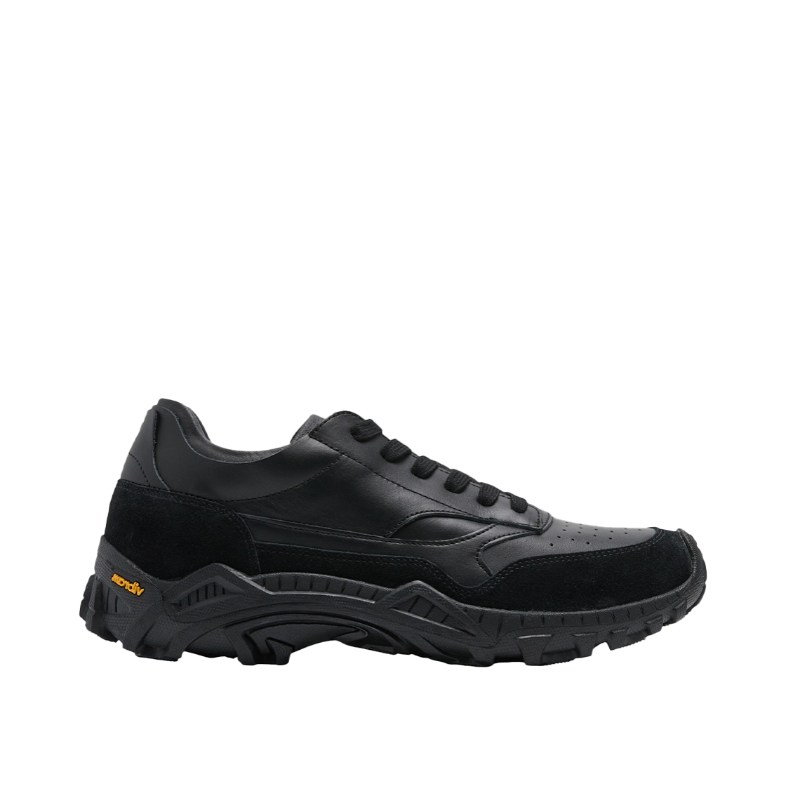 커스텀멜로우 비브람 레더 스니커즈 블랙(Customellow Vibram Leather Sneakers Black)