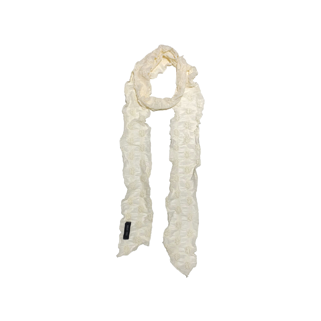 KS4CAMF005IV Kookeesee Lace Scarf Ivory