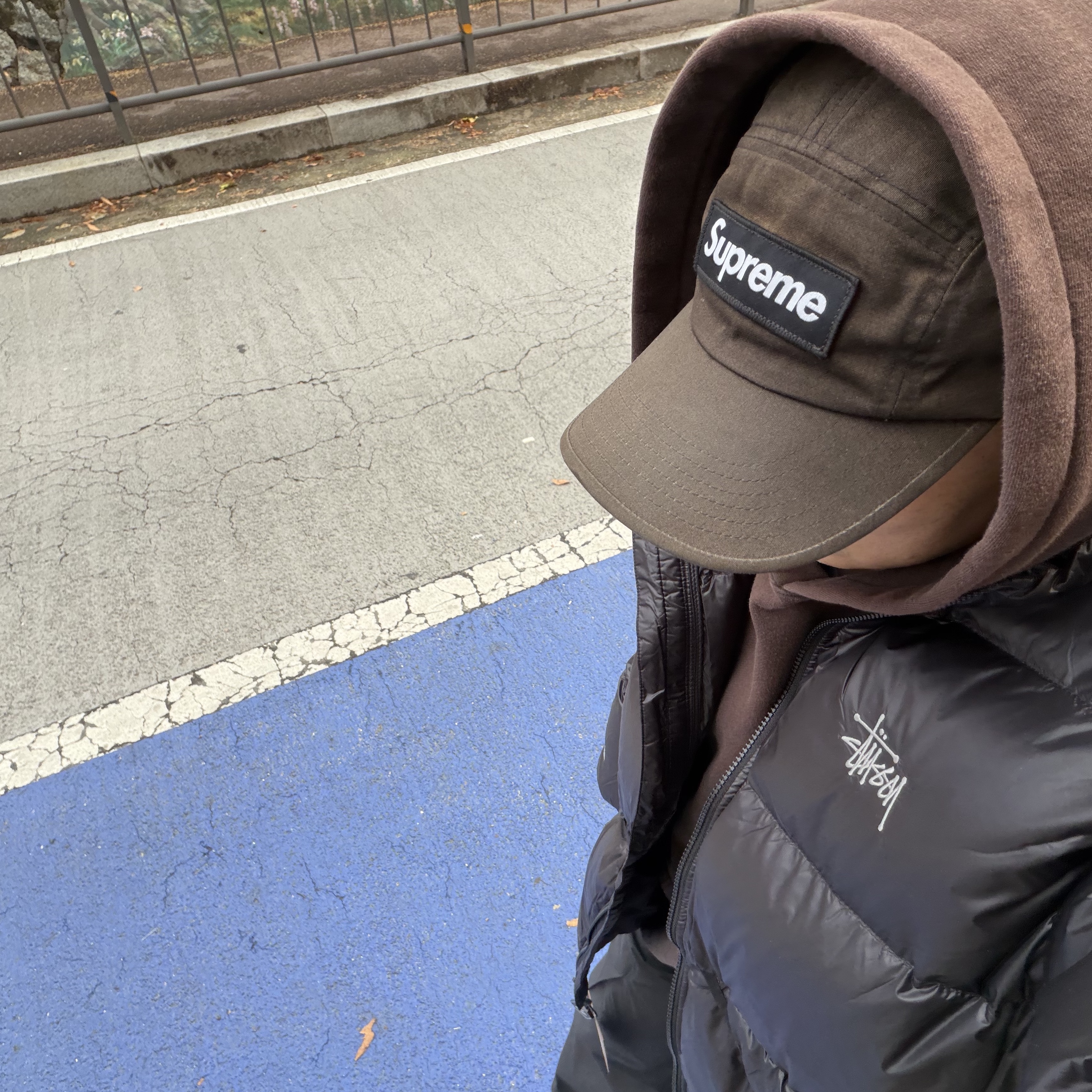 Stussy Micro Ripstop Down Jacket Jet Black 착용 스타일