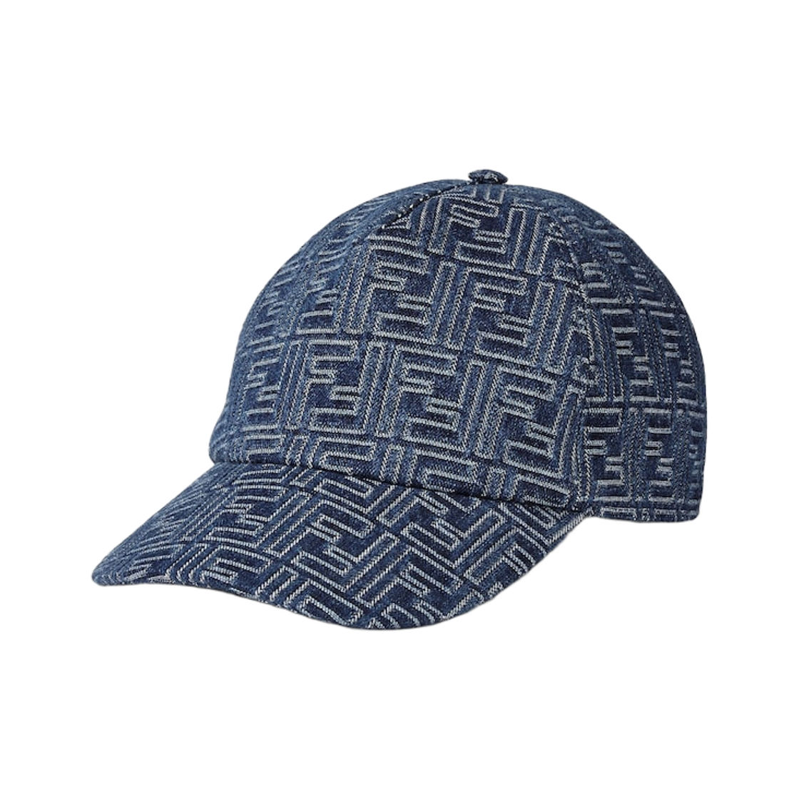 FXQ768AV93F0RBB Fendi FF Denim Baseball Cap Blue