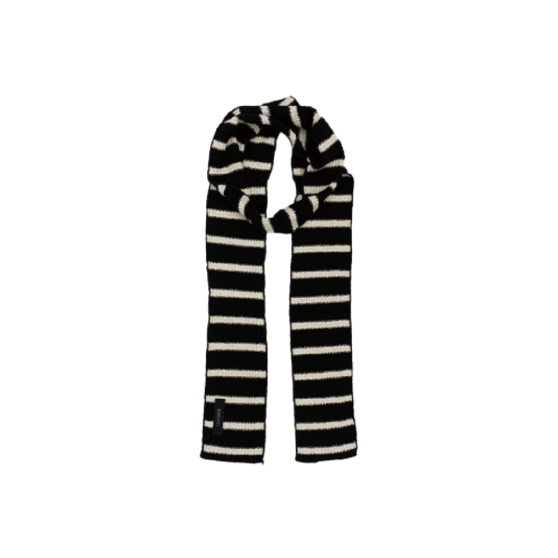 KS4CAMF002BK Kookeesee Stripe Winter Muffler Black