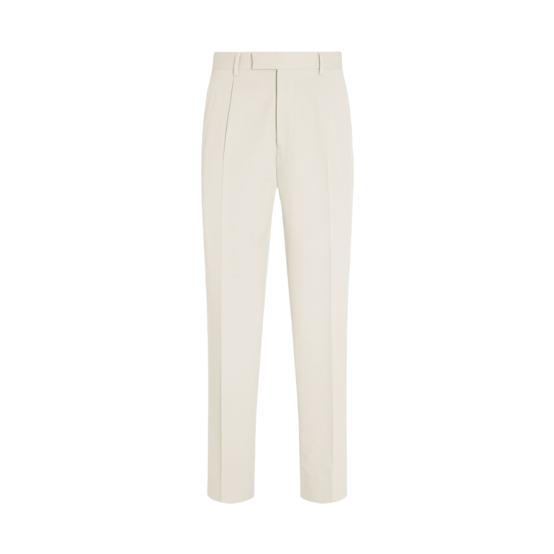 UGI04A2-TP45-N01 Zegna Cotton and Wool Pants White
