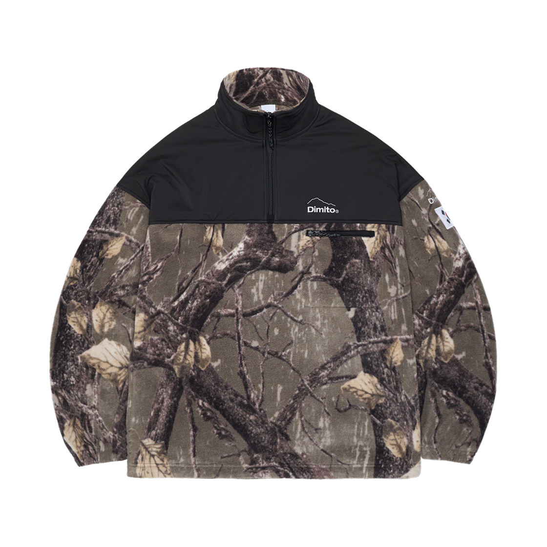 FVPI65446 Dimito Team Korea Replica 25 Fleece Half Zip Real Tree