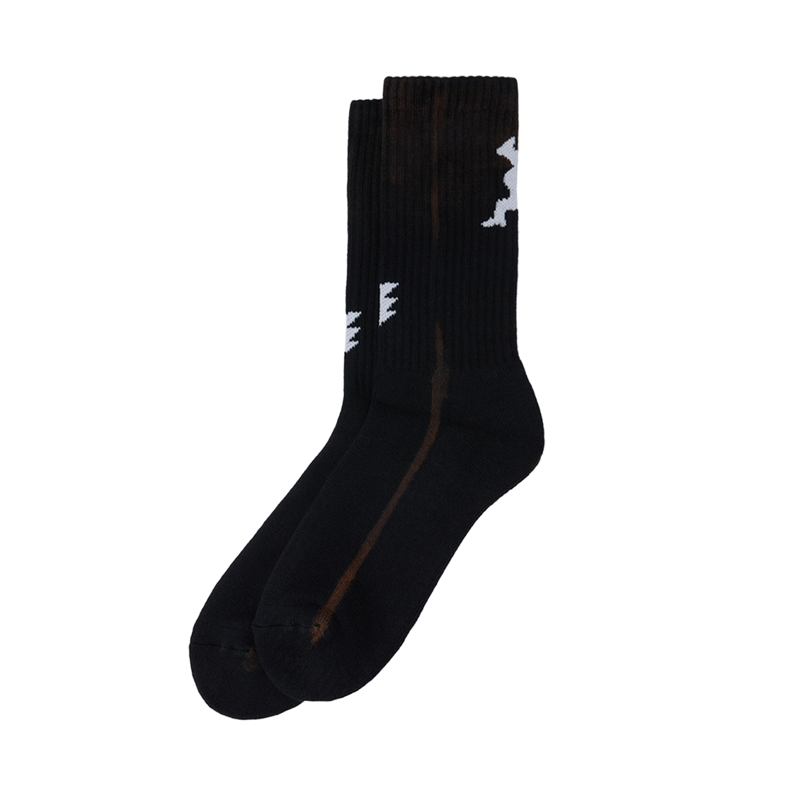 커스텀멜로우 그래픽 다이드 삭스 브라운(Customellow Graphic Dyed Socks Brown)