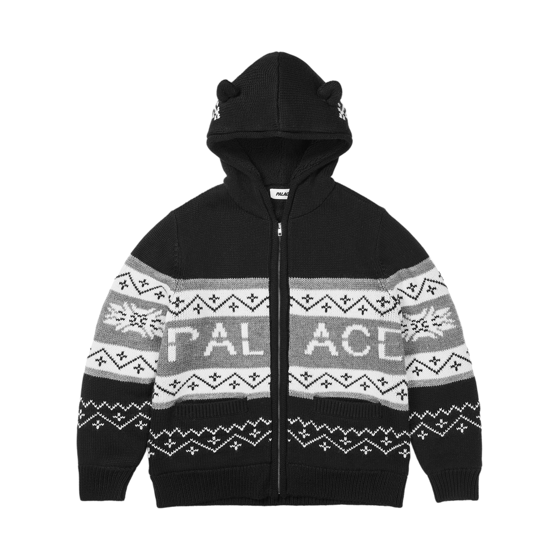 팔라스 러브스 미 후드 니트 블랙 - 25FW