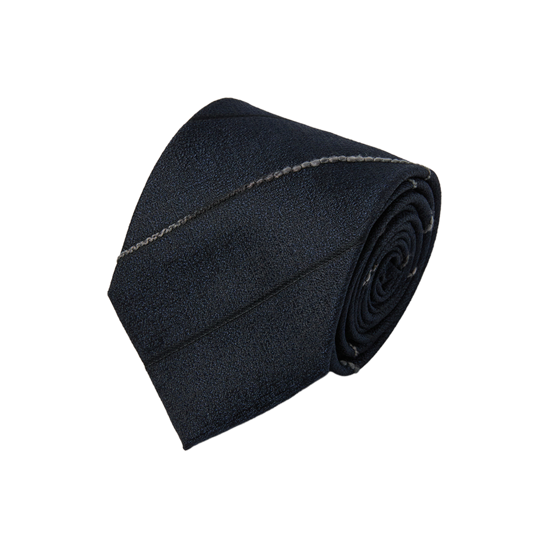 CAAIX25516NYX Customellow Silk Stripe Tie Navy