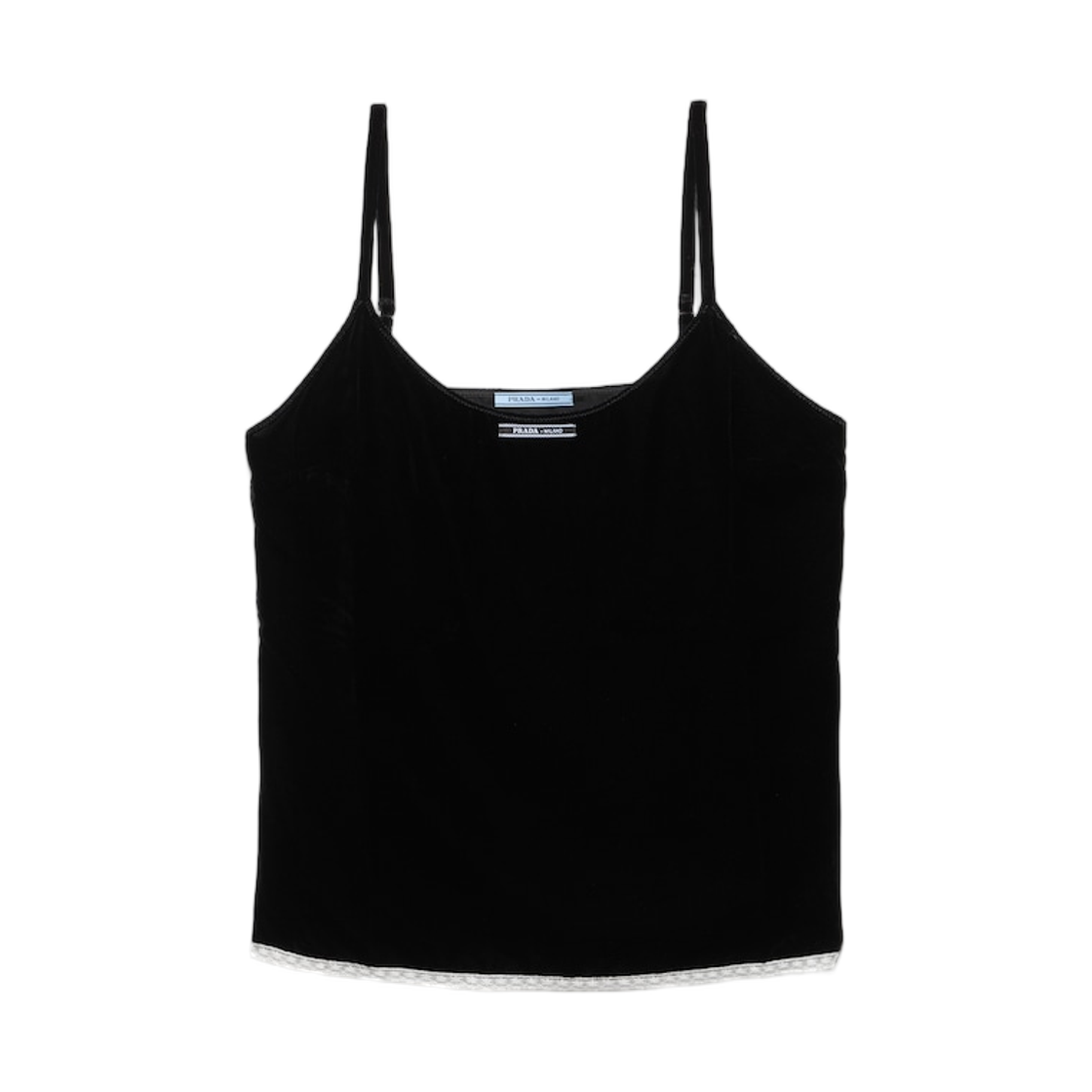 TP6246-178Y-F0002 (W) Prada Velvet Top Black