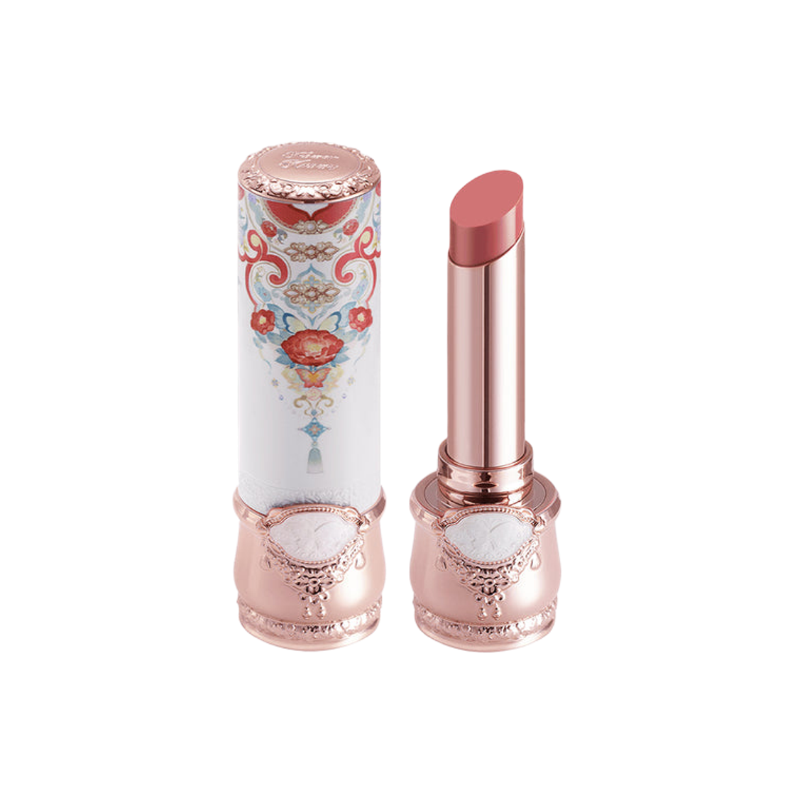 - Flower Knows Butterfly Cloud Collar Collection Glossy Lipstick C07 Red Bean