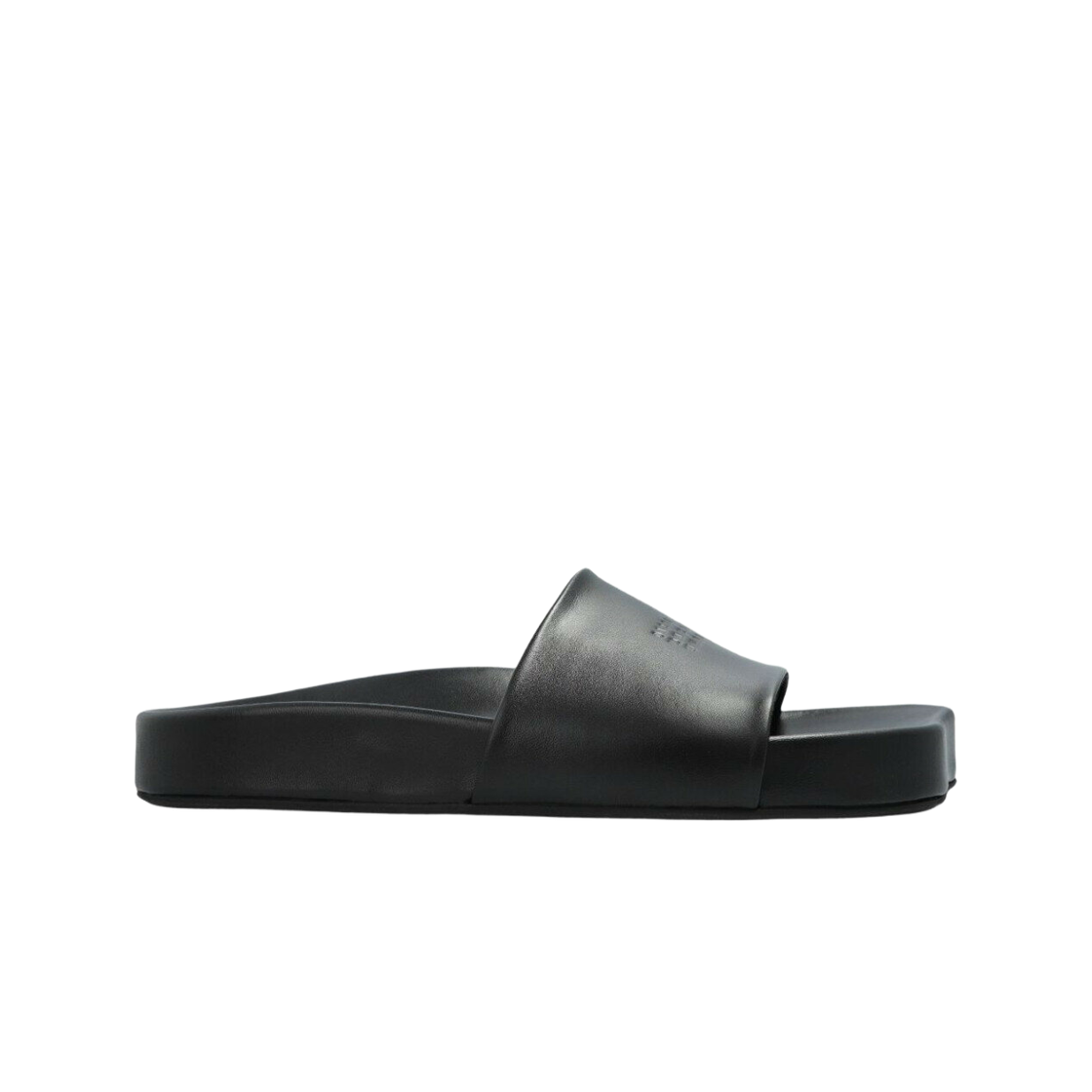 SH3WP0003P3628T8013 MM6 Maison Margiela Leather Slides Black