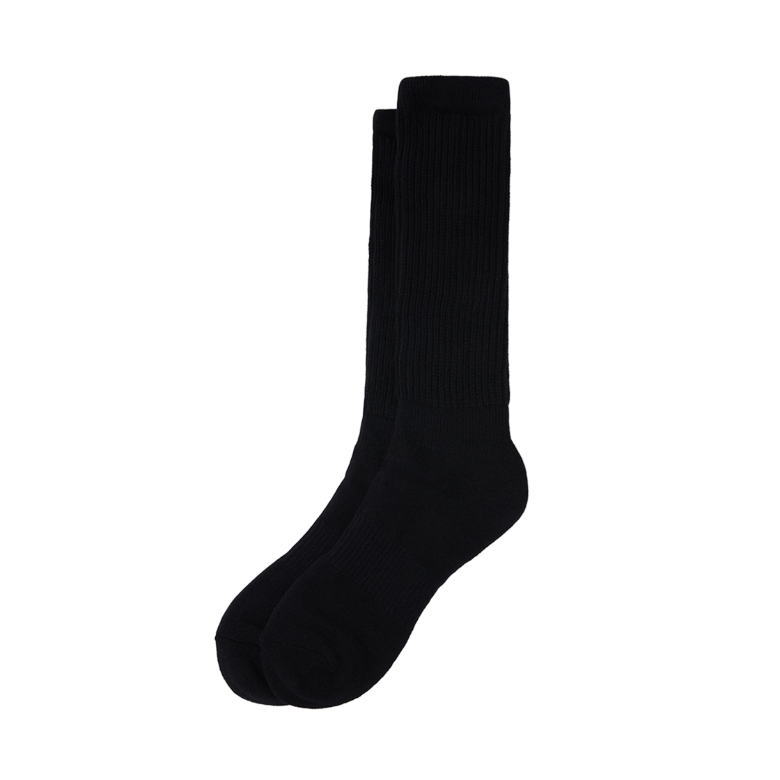 커스텀멜로우 립 롱 삭스 블랙(Customellow Rib Long Socks Black)