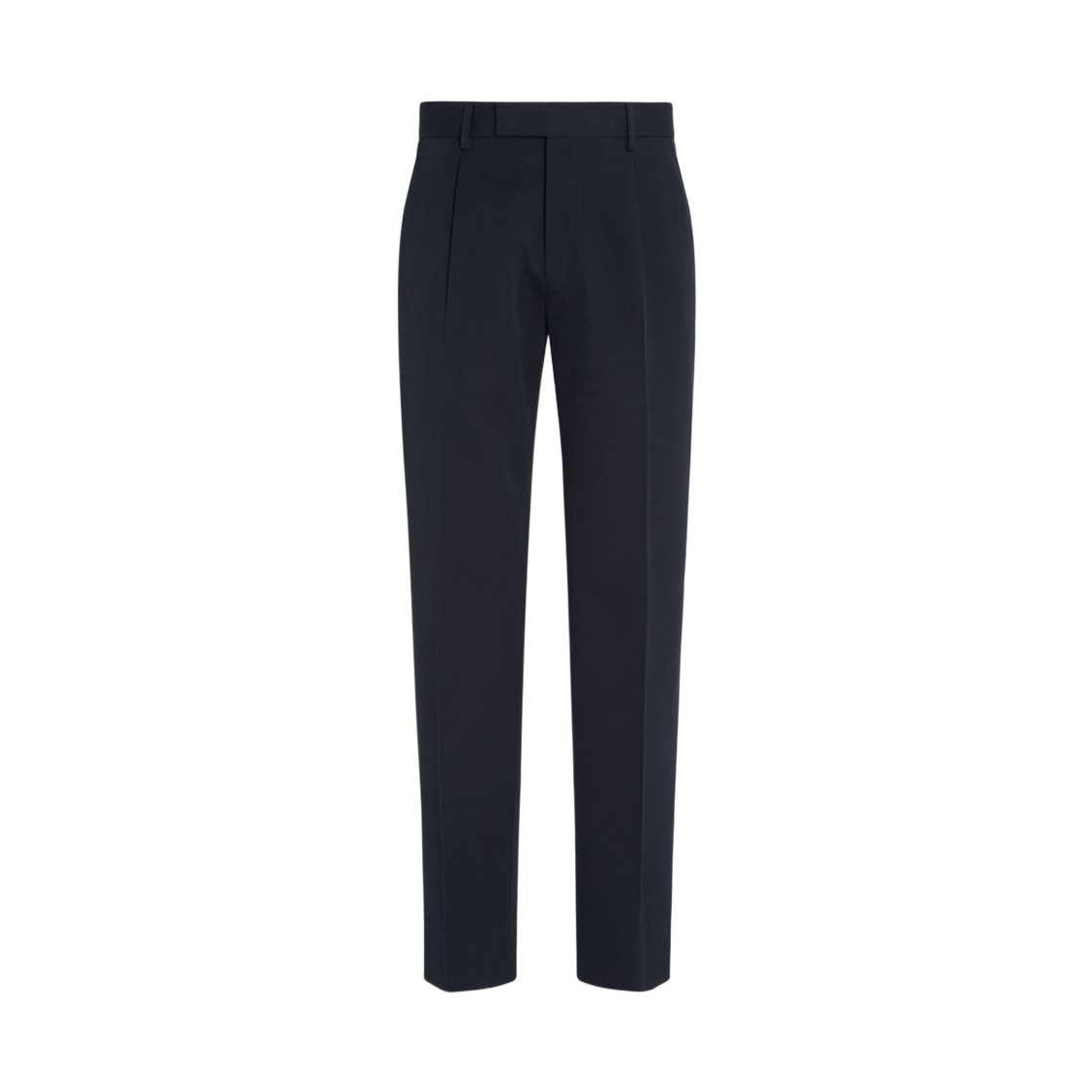 UGI04A2-TP45-B09 Zegna Cotton and Wool Pants Navy Blue