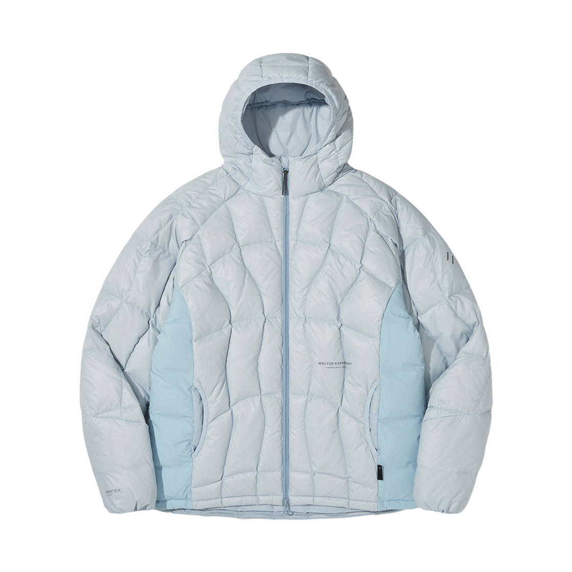 WBEWHD003SB WELTER EXPERIMENT Airquilt Midweight Pertex Down Jacket Sky Blue