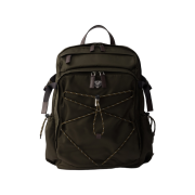 Prada Speedrock Re-Nylon and Leather Backpack Camouflage Green