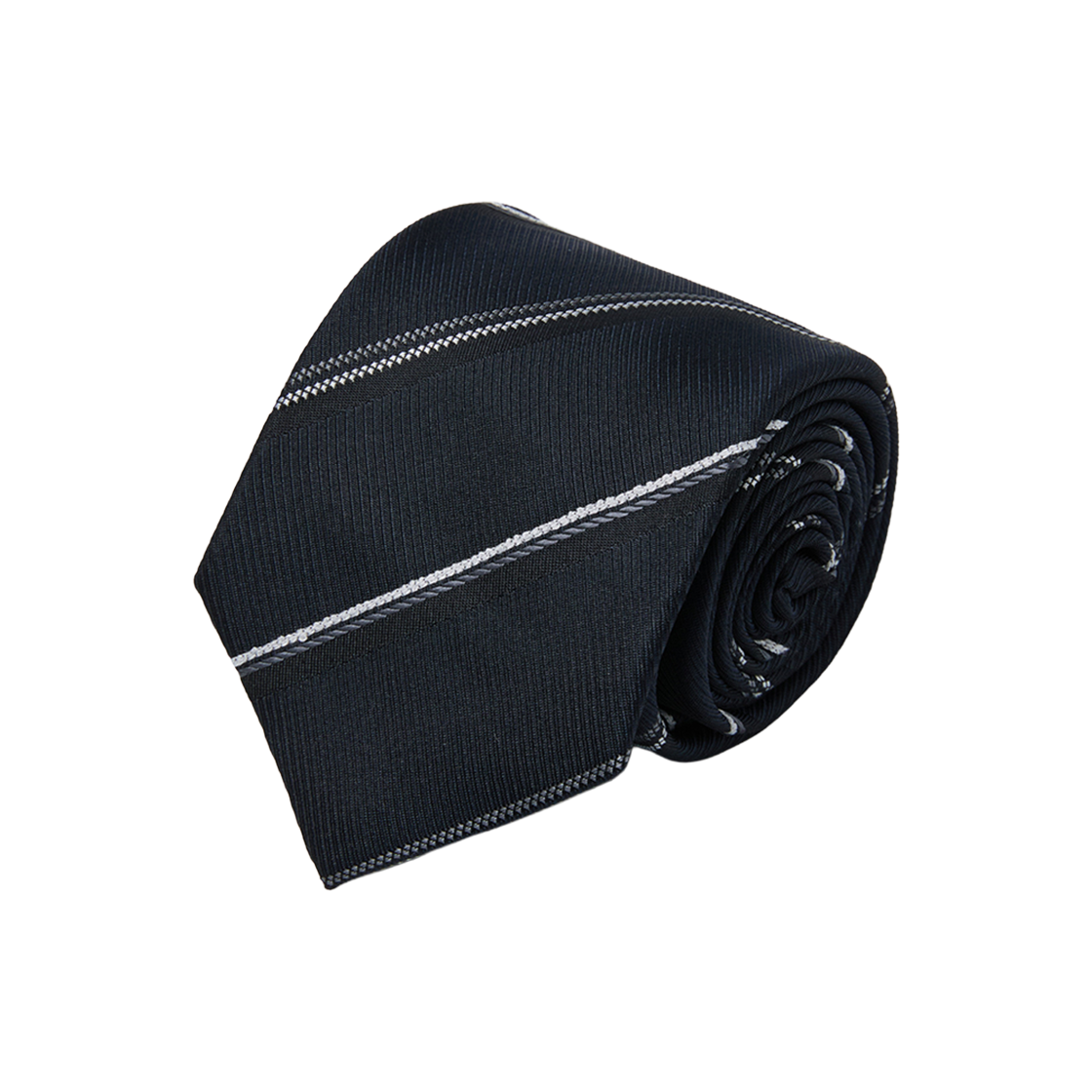 CAAIX25515NYX Customellow Stripe Tie Navy