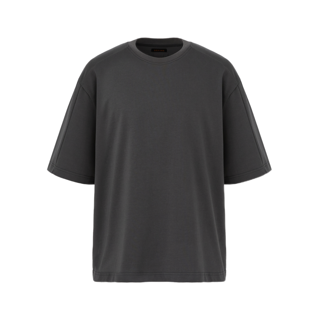 디파인 베이스 실켓 크롭 티셔츠 차콜(DEFINE Base Silket Crop T-shirts Charcoal)