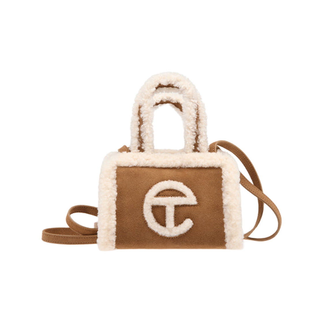 텔파 스몰 셔링 쇼퍼백 로스티드 체스트넛(Telfar Small Shearling Shopper Bag Roasted Chestnut)