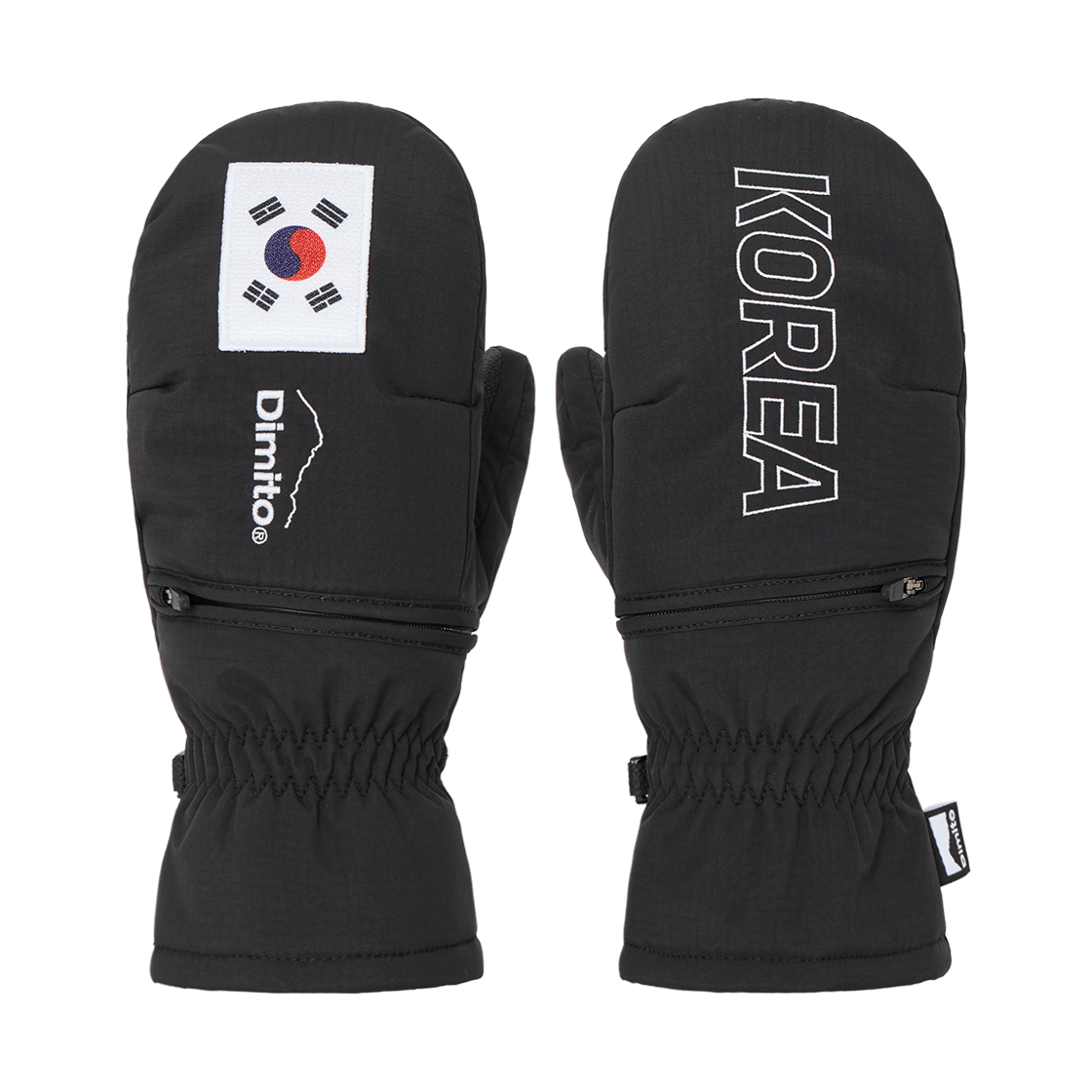 LVNT21112 Dimito Team Korea Replica 25 Easy Open Mitten Black