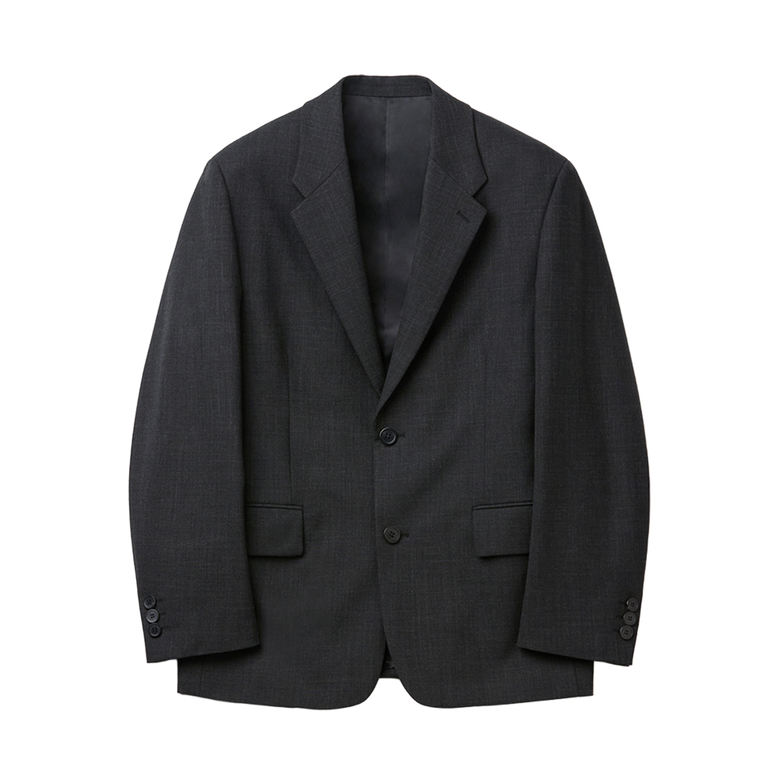 CWJAW25622GYD Customellow Relaxed Fit Miroglio Setup Jacket Dark Gray