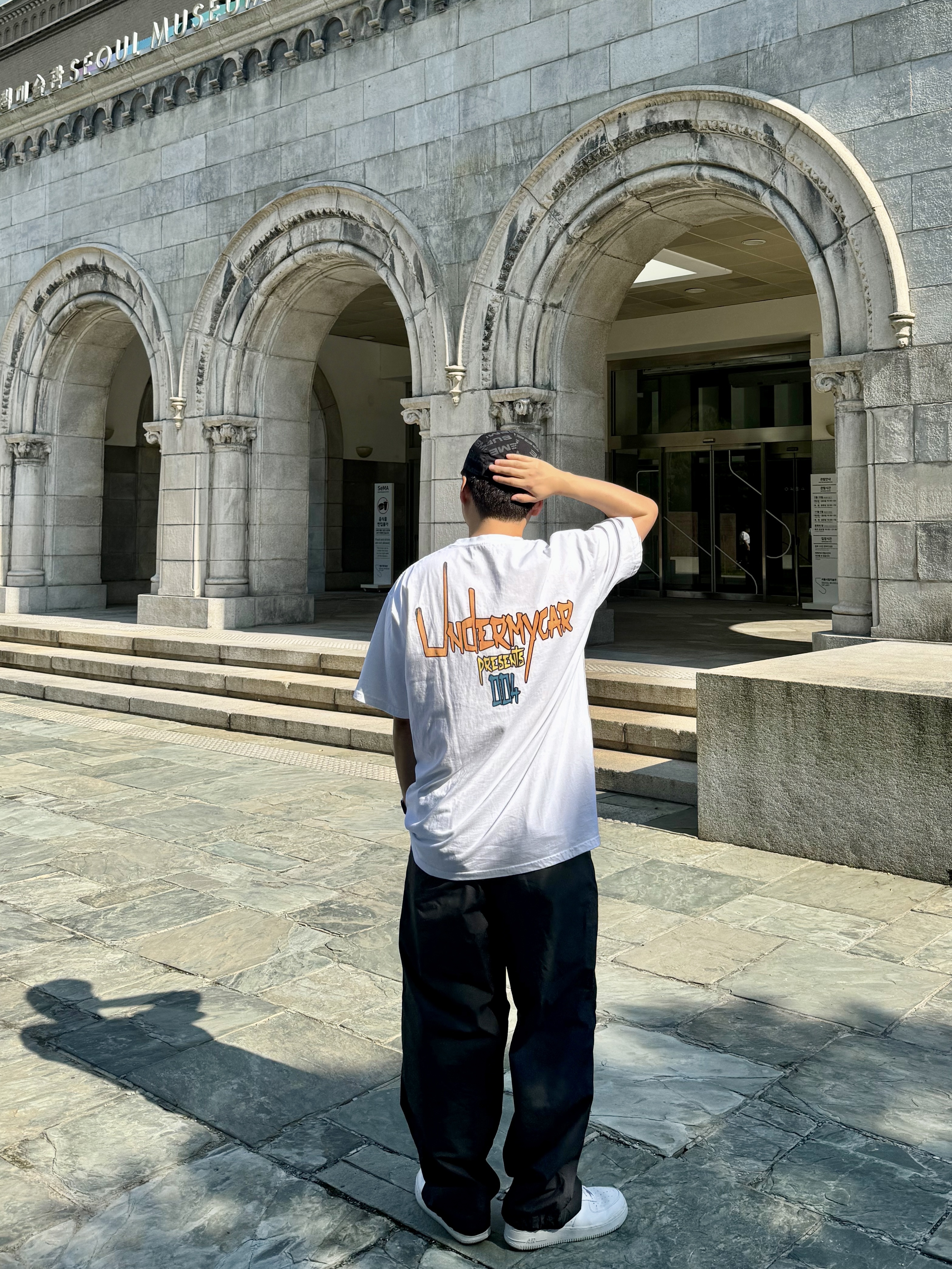 Undermycar POC-187 POC Basic T-shirts White / 187 착용 스타일
