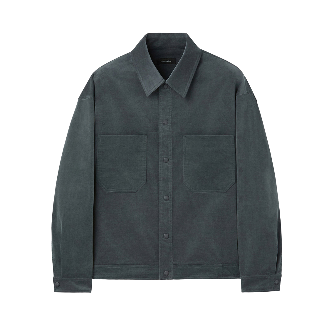 CWSAW25302GYX Customellow String Check Outer Shirt Gray