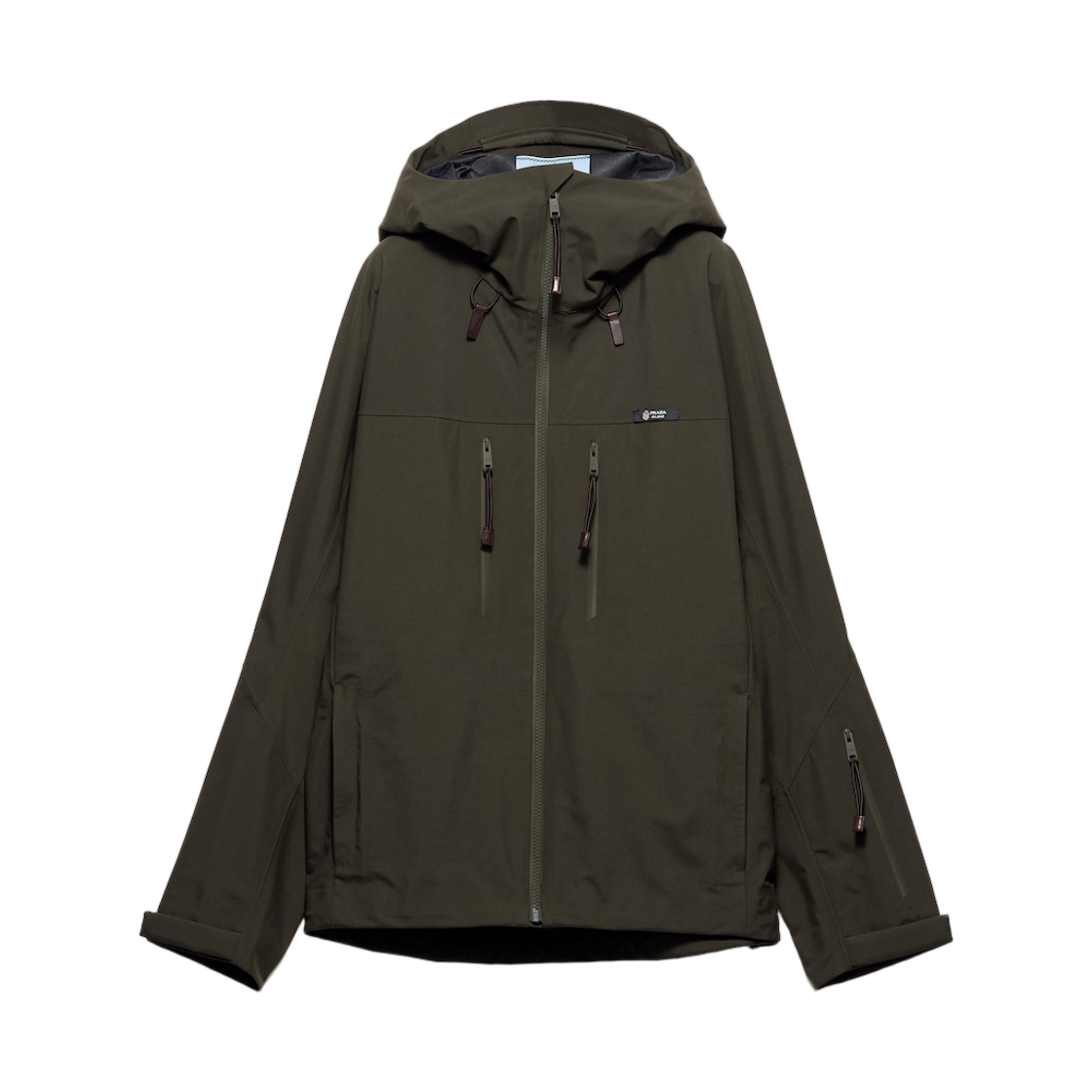 (W) 프라다 테크니컬 패브릭 자켓 카모플라주 그린((W) Prada Technical Fabric Jacket Camouflage Green) - 1