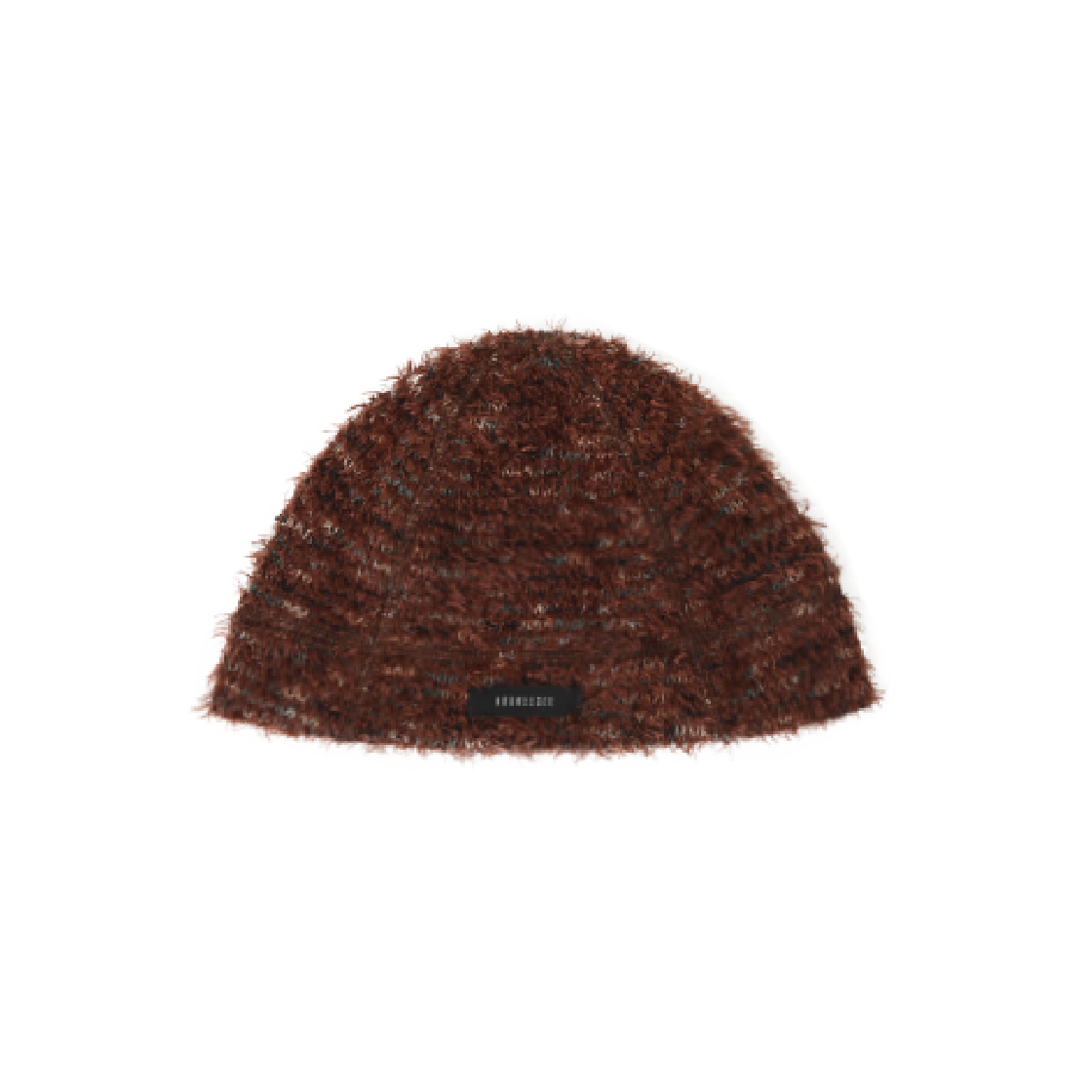 KS4CABN001BR Kookeesee Hairy Knit Beanie Hat Brown