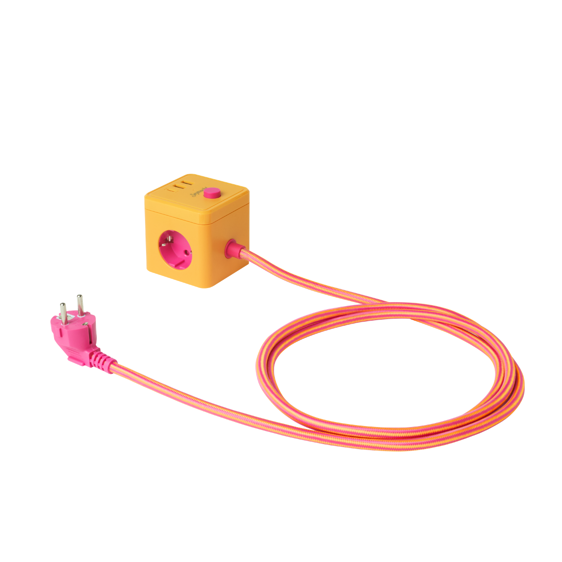 MTP001YLW Say Touche Cube Multi Plug 03 Yellow