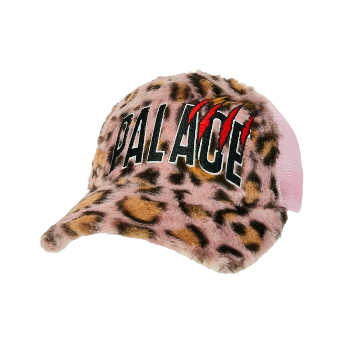 - Palace Claw Furry Trucker Leopard Pink - 25FW