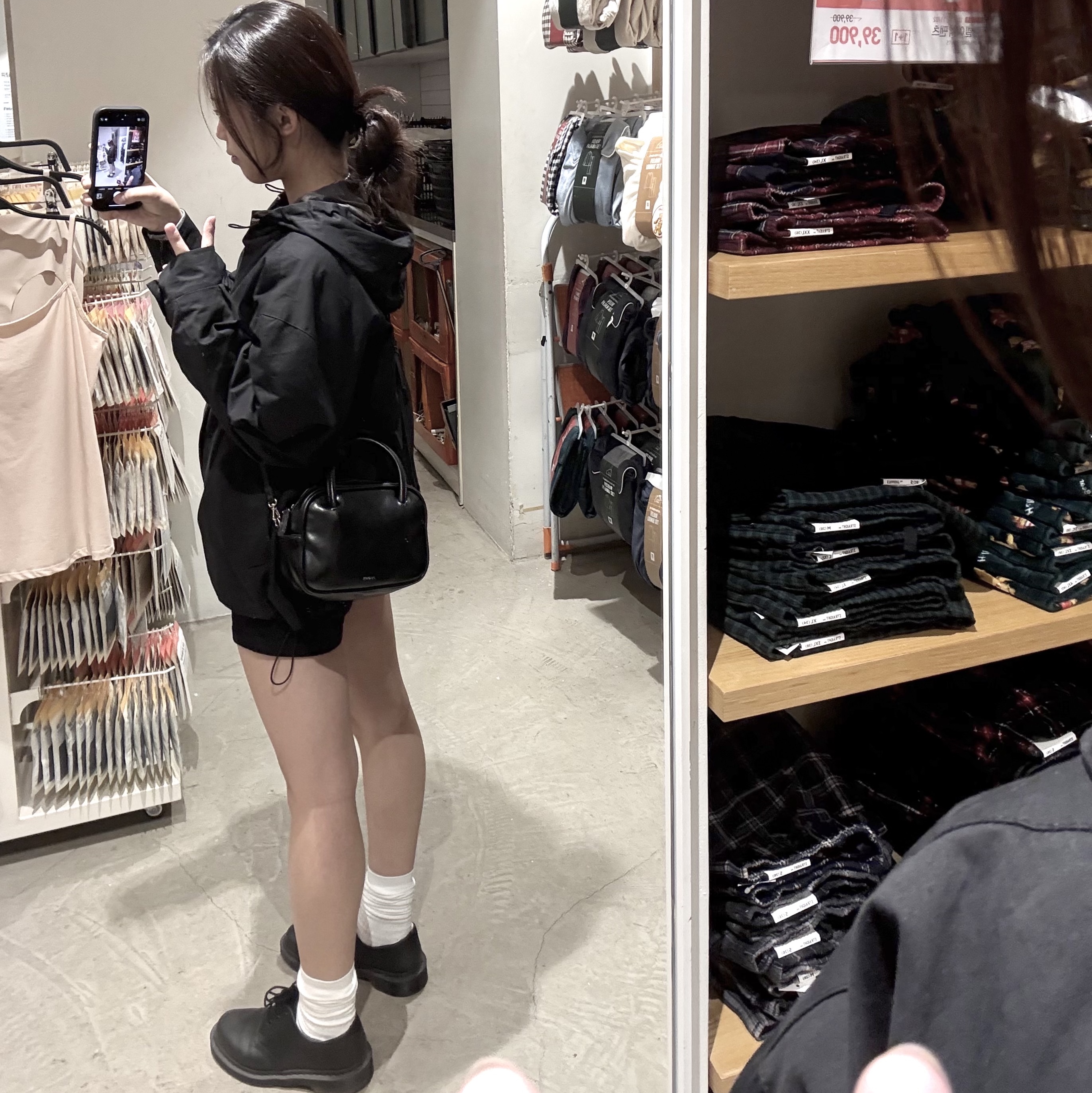 Dr. Martens 1461 Mono Black 착용 스타일