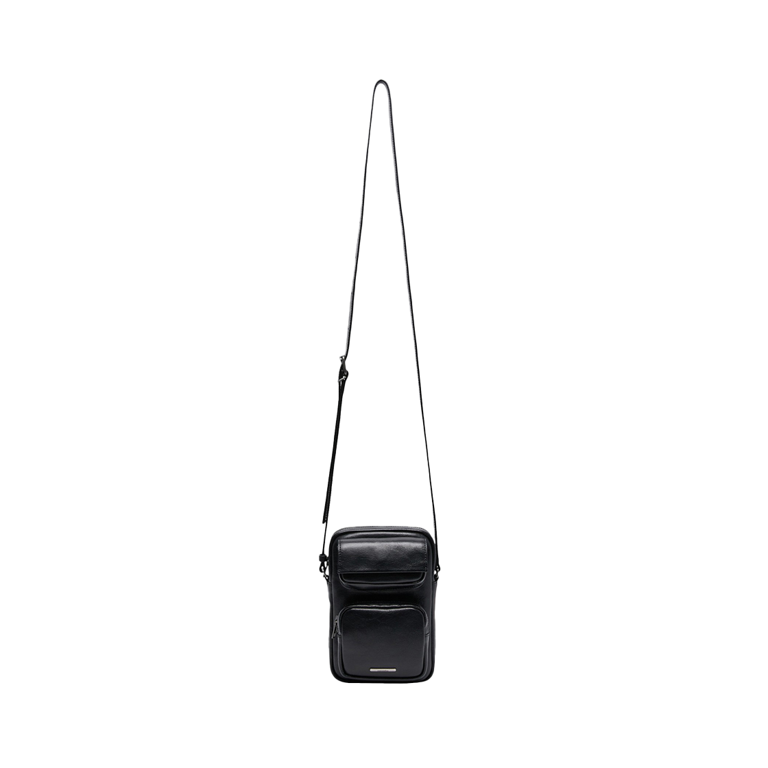 커스텀멜로우 레더 미니 크로스백 블랙(Customellow Leather Mini Cross Bag Black)