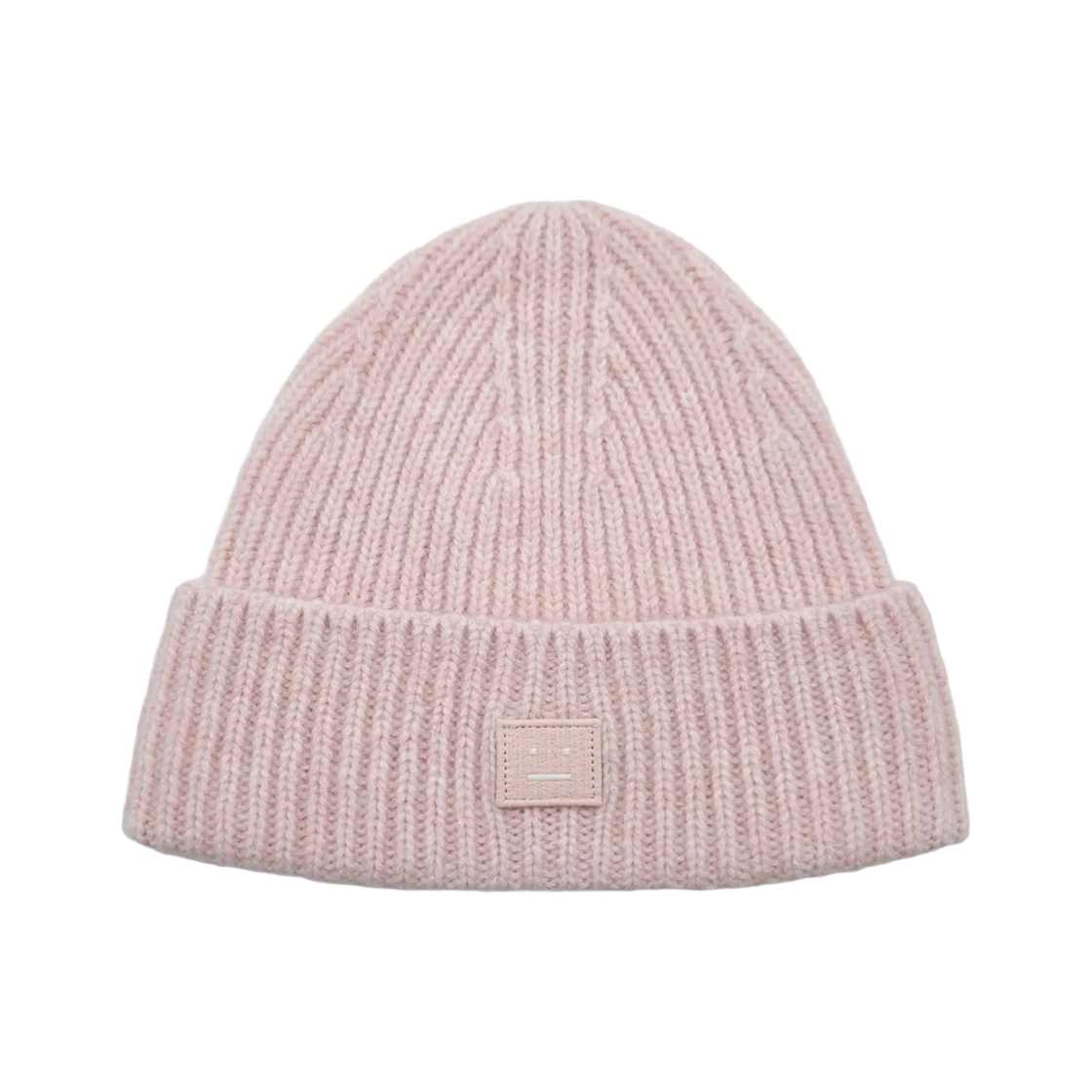 (키즈) 아크네 스튜디오 립드 비니 햇 페이디드 핑크 멜란지