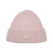 (Kids) Acne Studios Ribbed Beanie Hat Faded Pink Melange