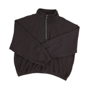 Nonnod Half Zip Knit Brown