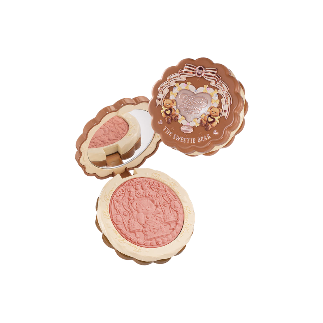 플라워노즈 스위티 베어 컬렉션 실크 새틴 블러셔 02 가든 피크닉