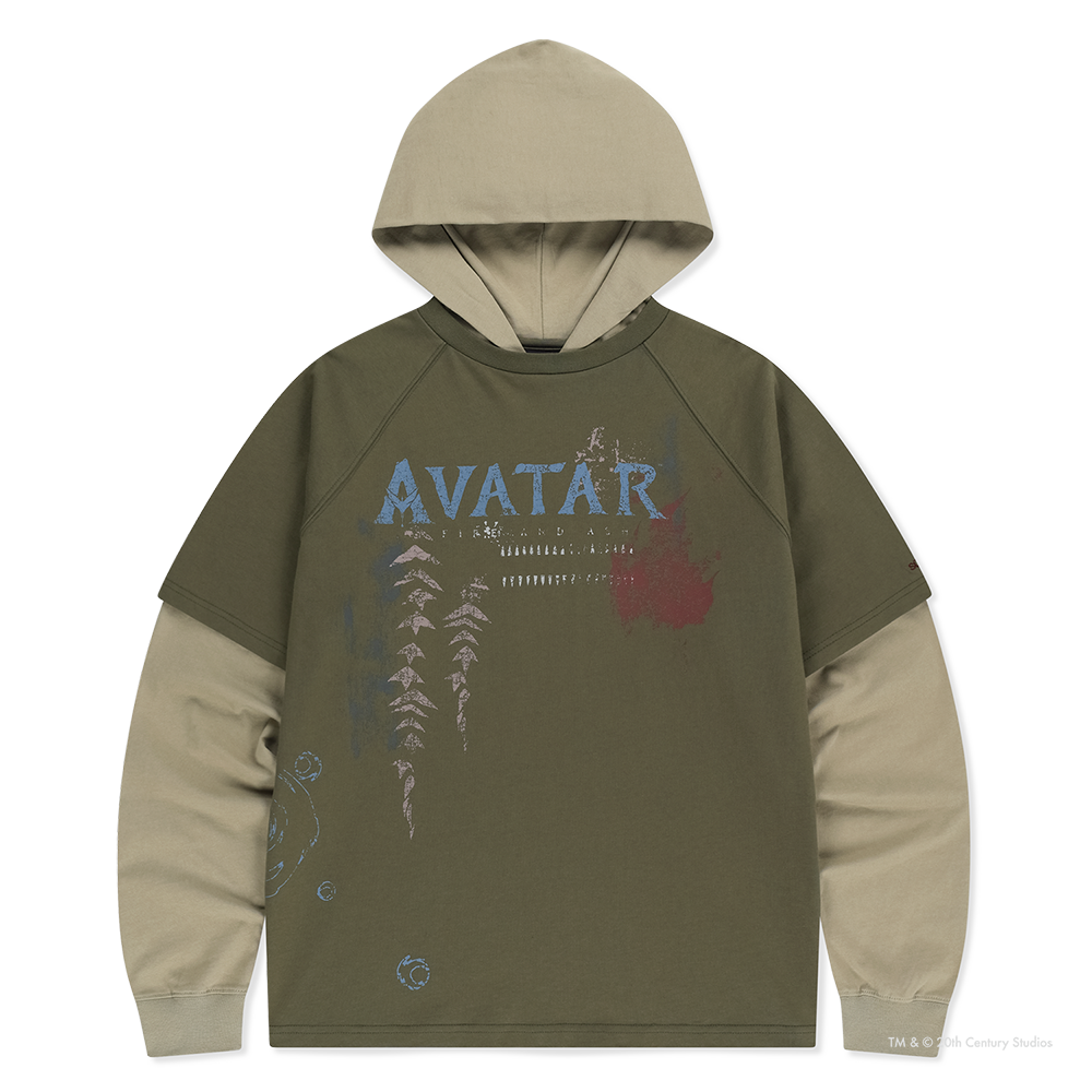 [5% 적립] 썬러브투어 [아바타] 후디드 롱슬리브 티 카키([5% 적립] sunlovetour [AVATAR] Hooded LS Tee Khaki)