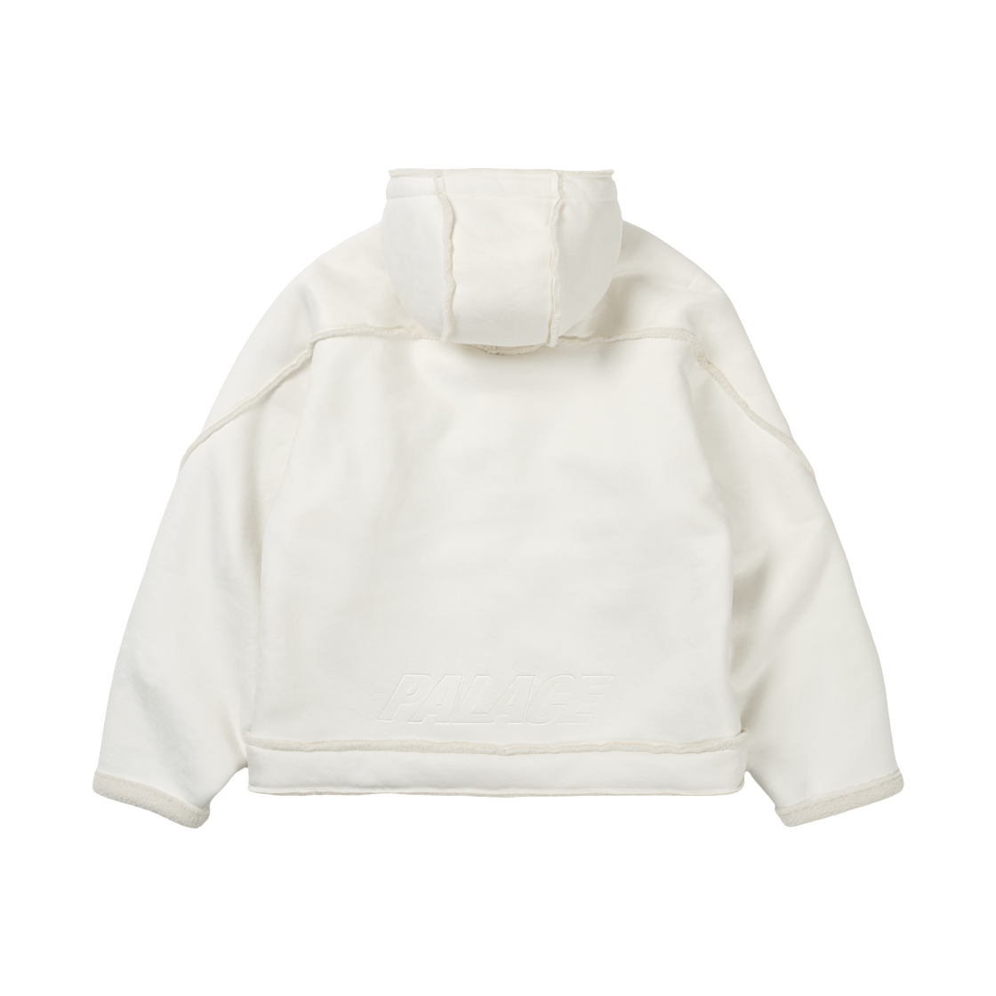 팔라스 쉐르파 포우 스웨이드 후드 자켓 화이트 - 25FW(Palace Sherpa Faux Suede Hooded Jacket White - 25FW) - 3