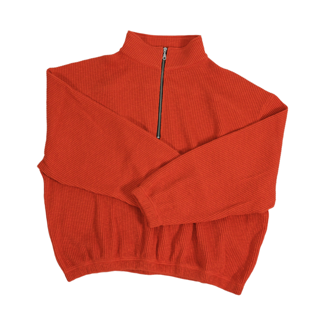 nnd.k.069 Nonnod Half Zip Knit Orange