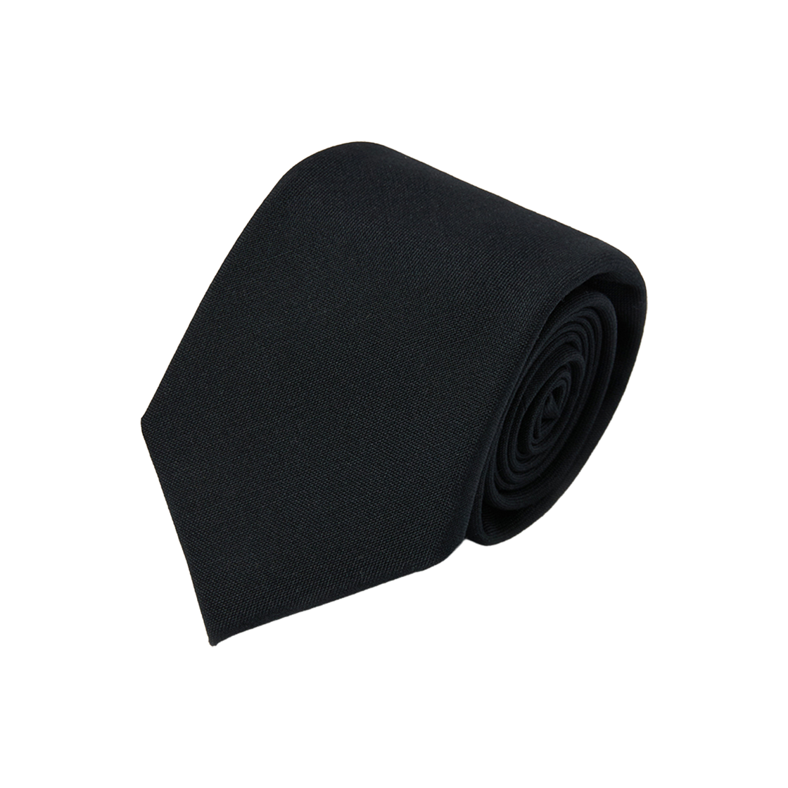 CAAIX25511BKX Customellow Wool Solid Tie Black