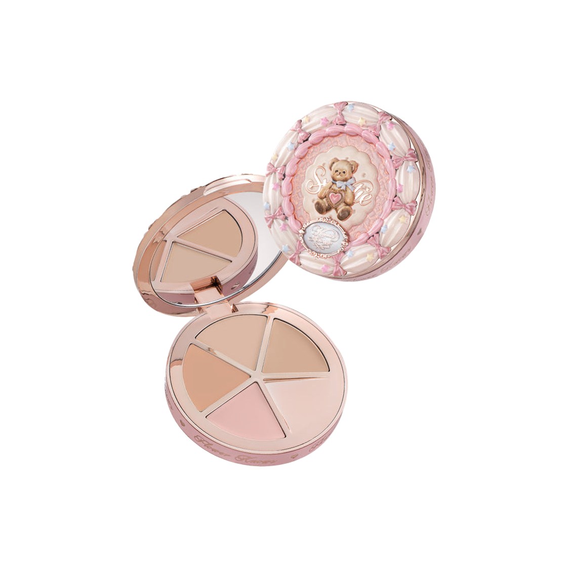 - Flower Knows Sweetie Bear 4 Color Concealer Palette 01 Strawberry Chocolate
