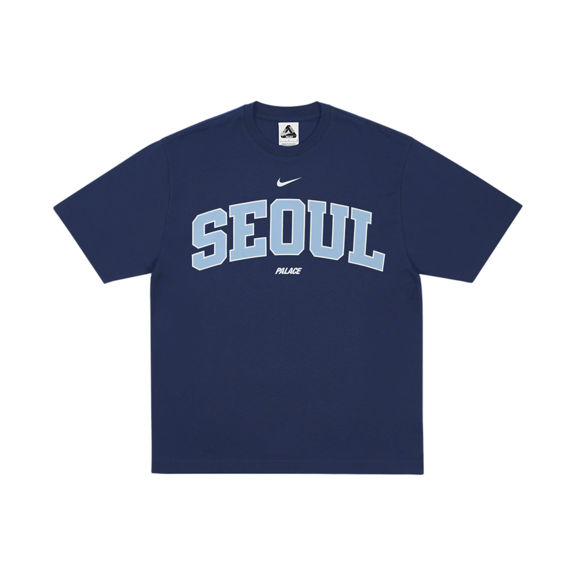 - Palace x Nike Shop T-Shirt Apgujeong Navy - 25FW